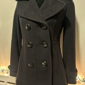 London Fog Classic Black Peacoat